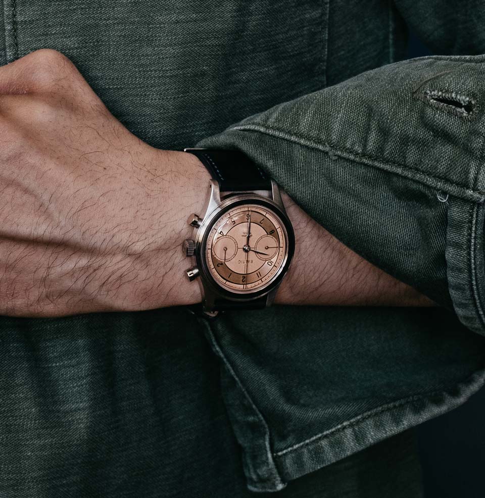 Baltic x Worn & Wound Collaboration 38mm - An ideal size