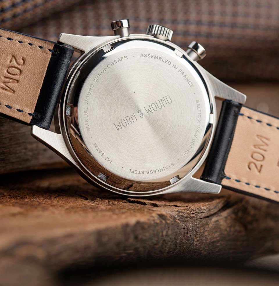 Baltic x Worn & Wound Collaboration Collaboration numbered-case back