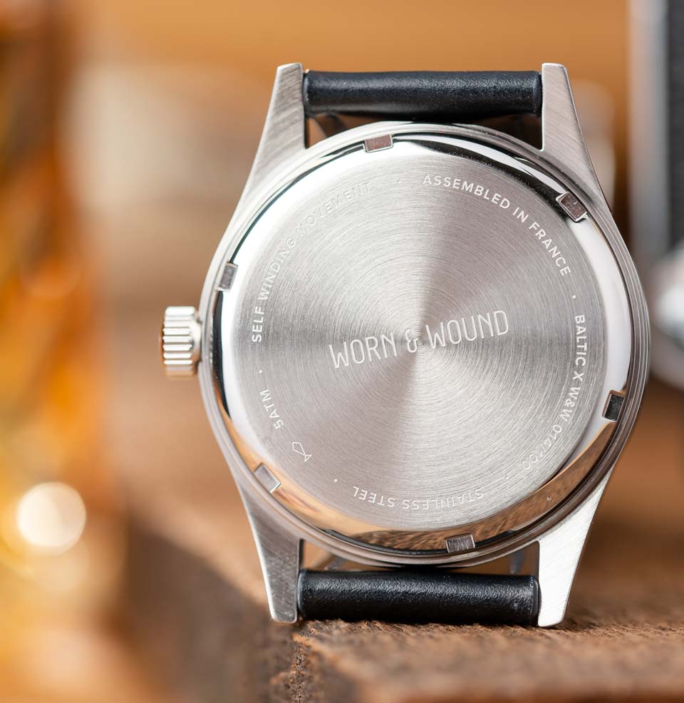 Baltic x Worn & Wound Collaboration Collaboration numbered-case back