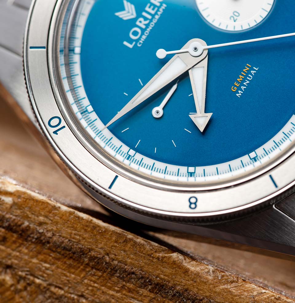 Lorier x Worn & Wound Collaboration Brushed steel bezel insert with color fill