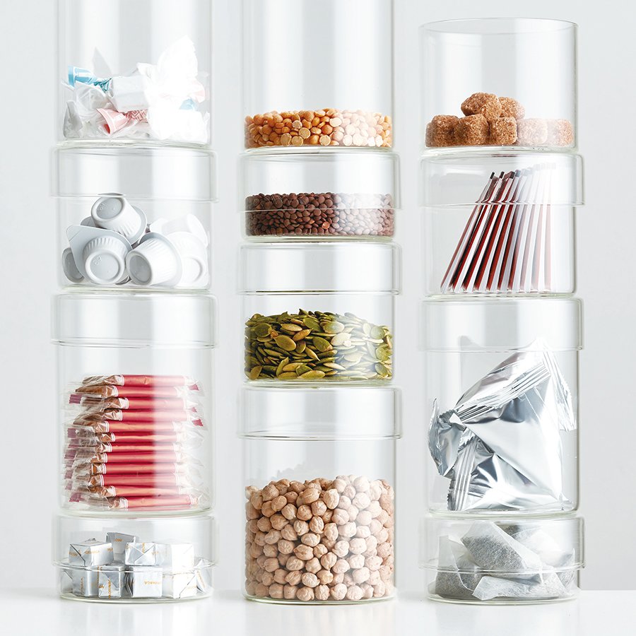 KINTO SCHALE GLASS CASE 100X55MM CLEAR