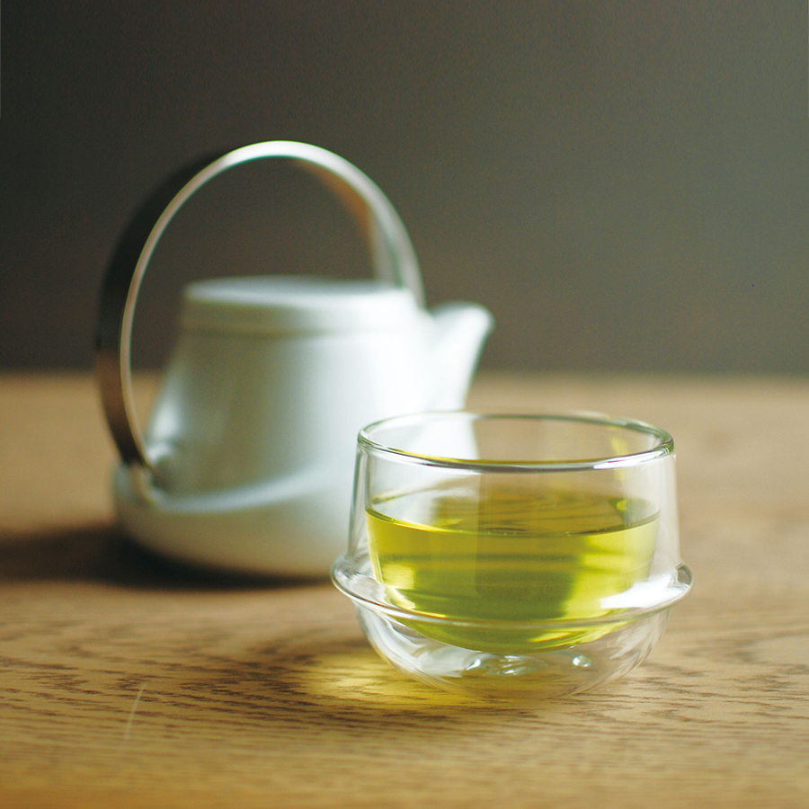 KINTO KRONOS DOUBLE WALL TEA CUP CLEAR