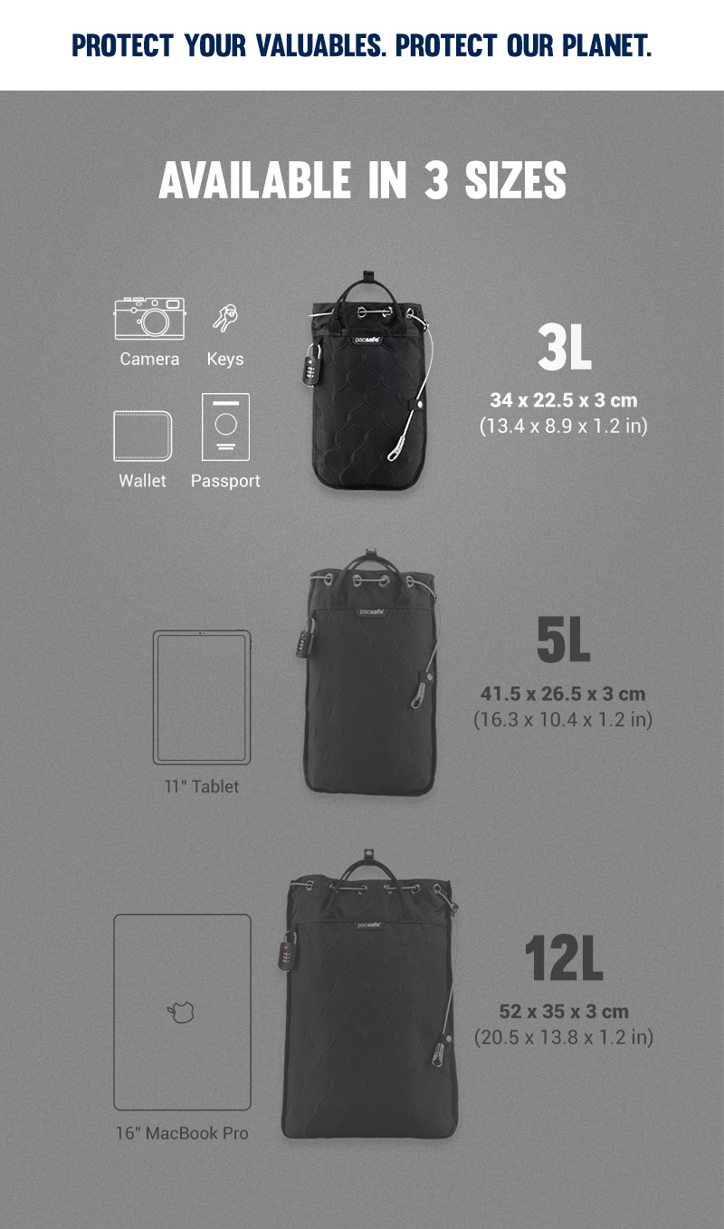 Pacsafe Travelsafe 3L Anti-Theft Portable Safe SKU: 9089957 