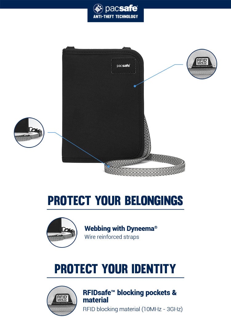 pacsafe rfid credit card sleeve Blocking Holder - and Identity Card Protector for Theft Protection These ultra Travel Smart RFID Credit Card