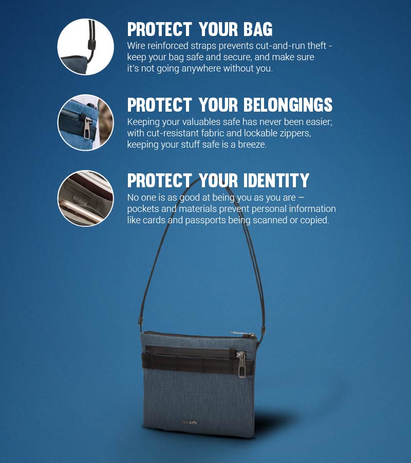 Metrosafe X Anti-Theft Crossbody Pouch 