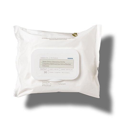 Korres DETOX + CLEANSE Olympus Tea Deep Detox Cleansing Cloths 01