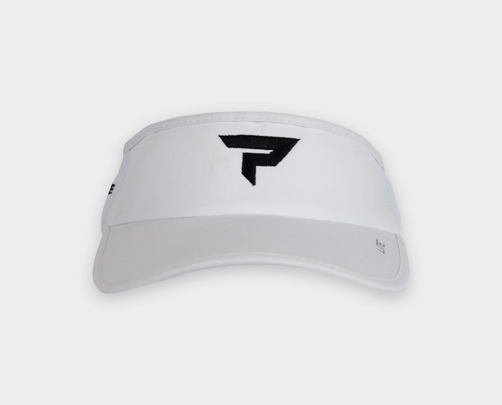Performance Icon Visor - White and Black - Front View
