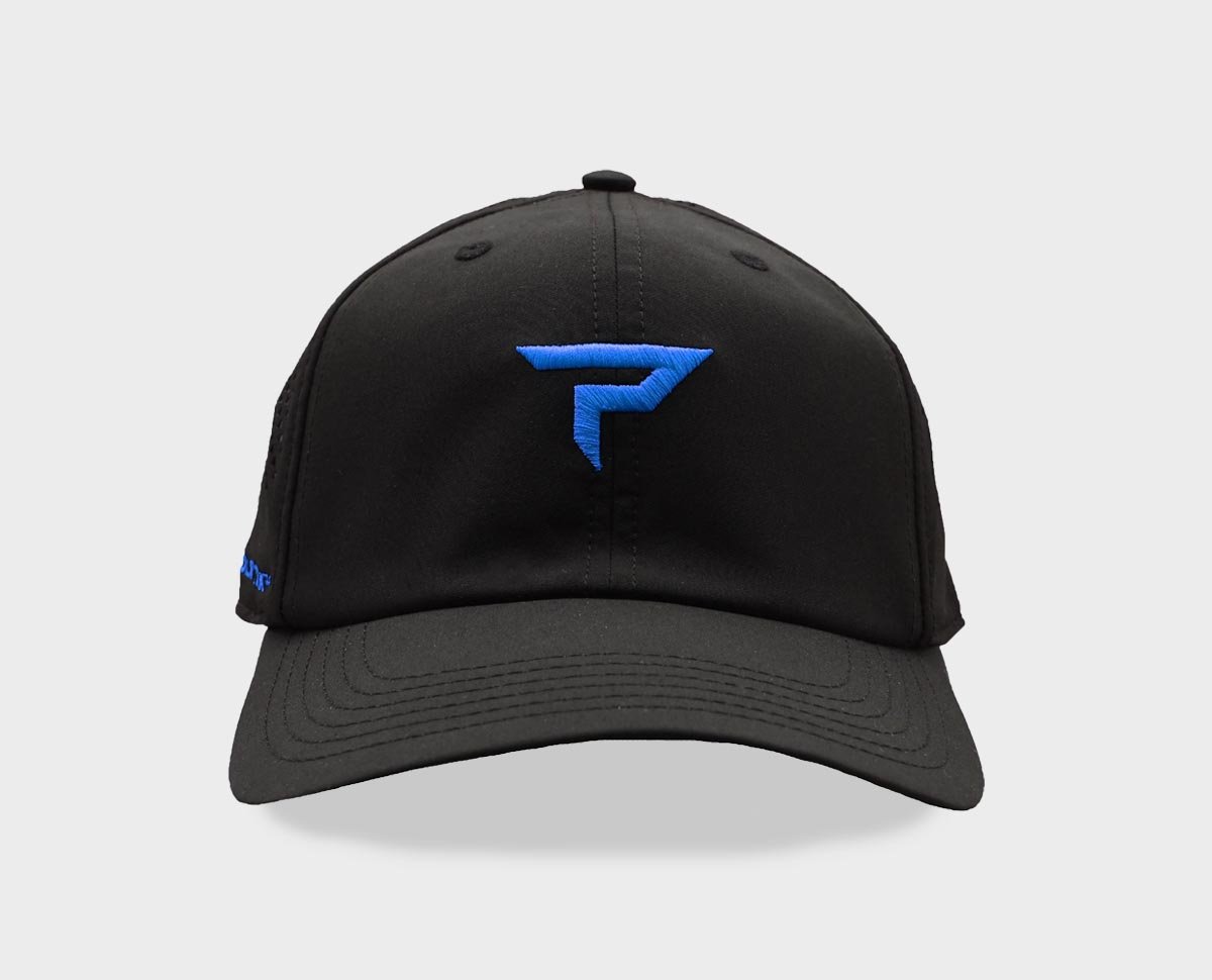 Performance Icon Hat - Black and Blue - Front View