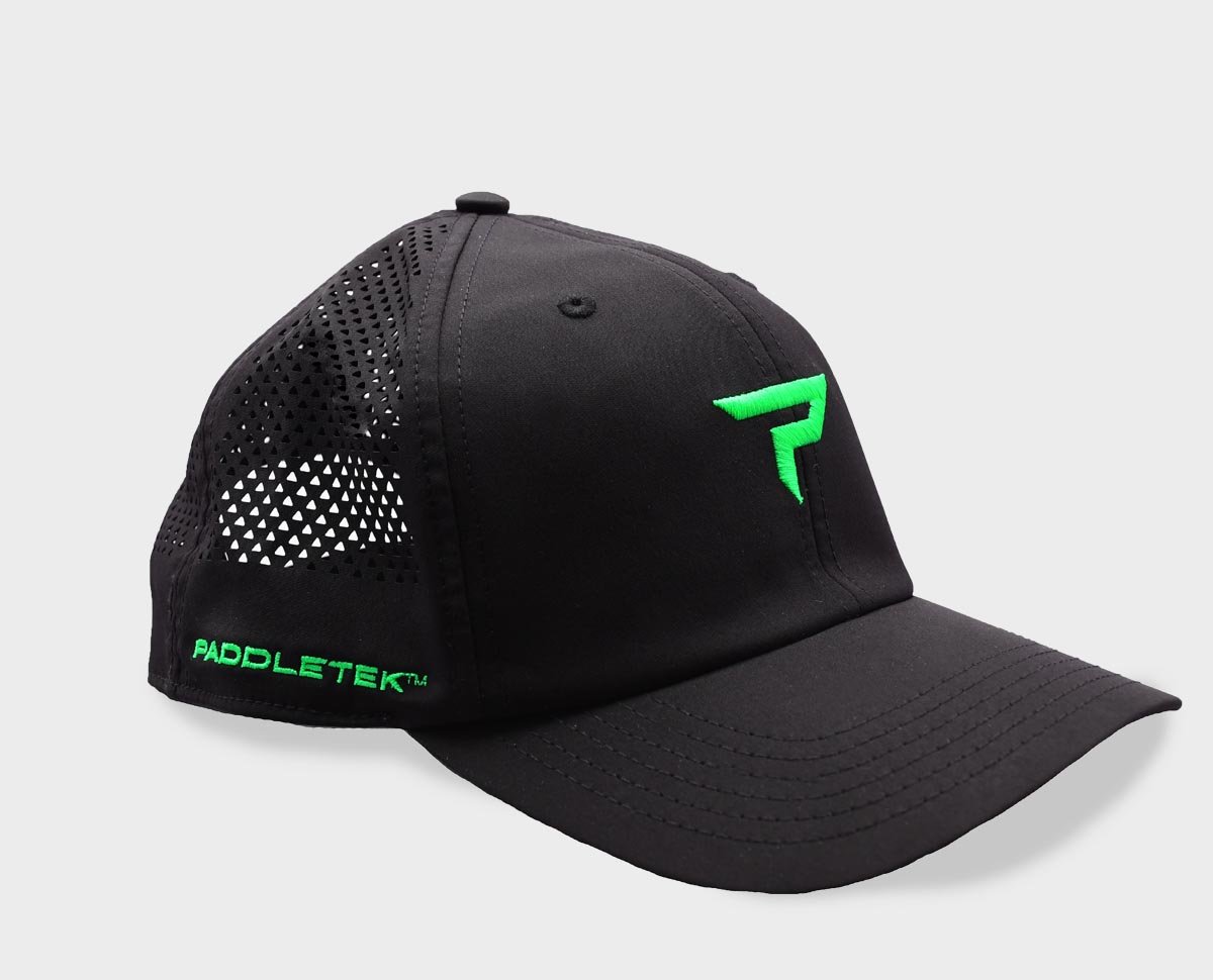 Performance Icon Hat - Black and Green - Side View