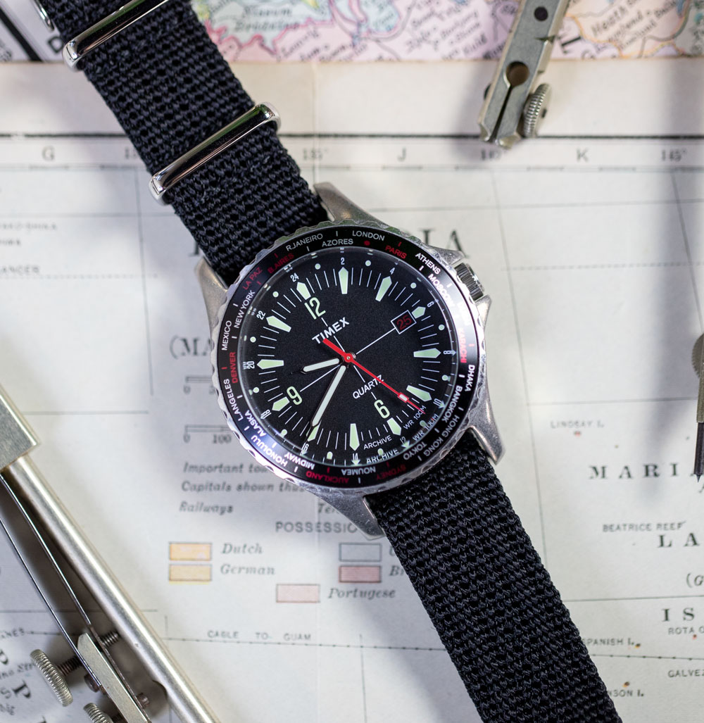 timex world time watch