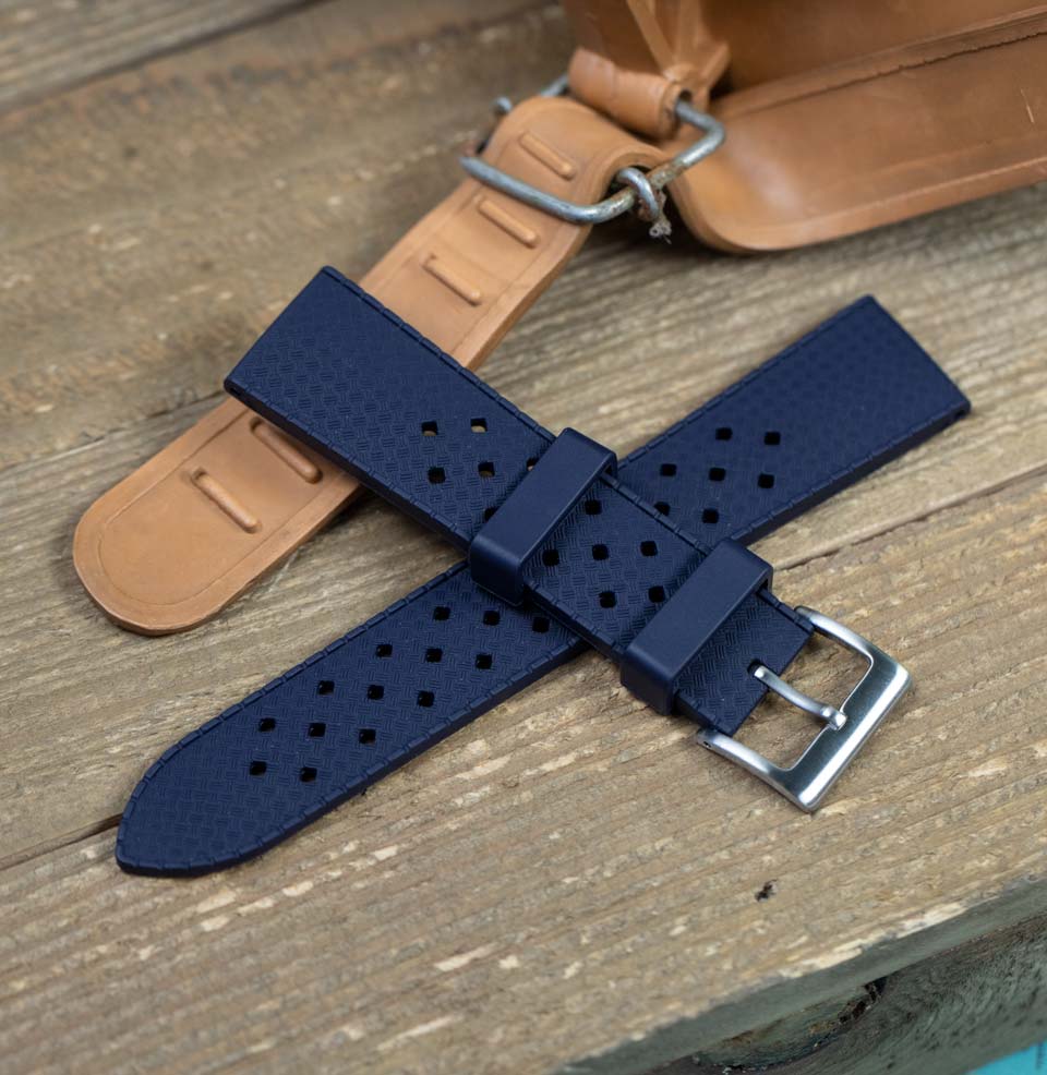 The Rockaway Vintage Style Rubber Watch Strap – Windup Watch Shop