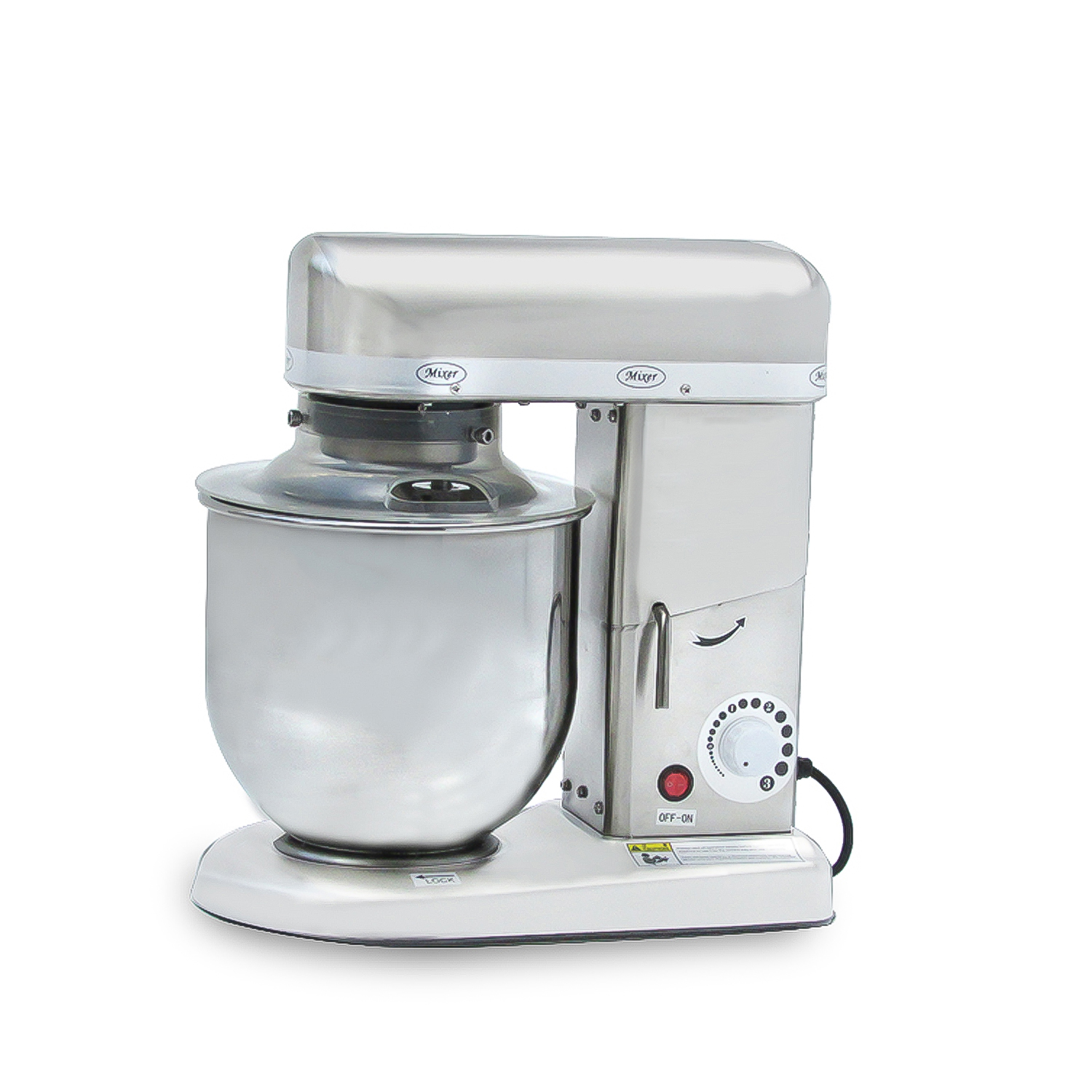 GorillaRock Food Mixer Commercial Mixer with Dough Hook, Wire Whip