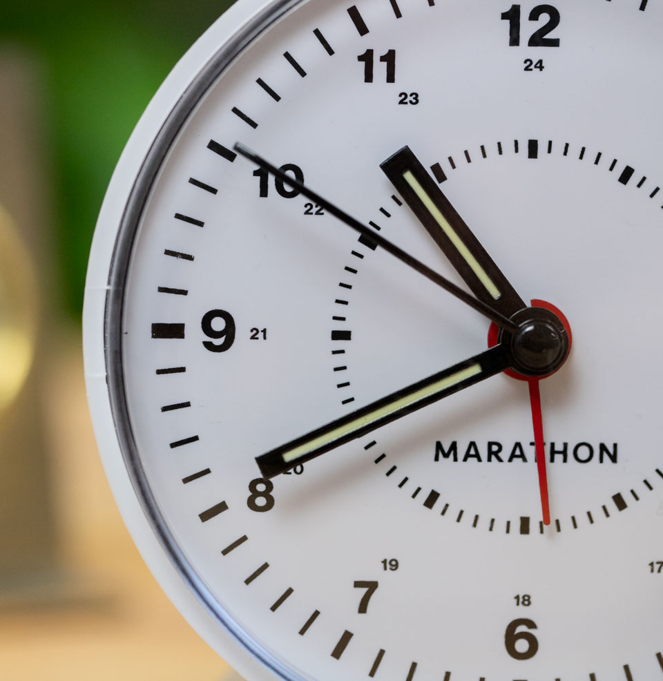 Marathon Mechanical Alarm Clock Windup Watch Shop