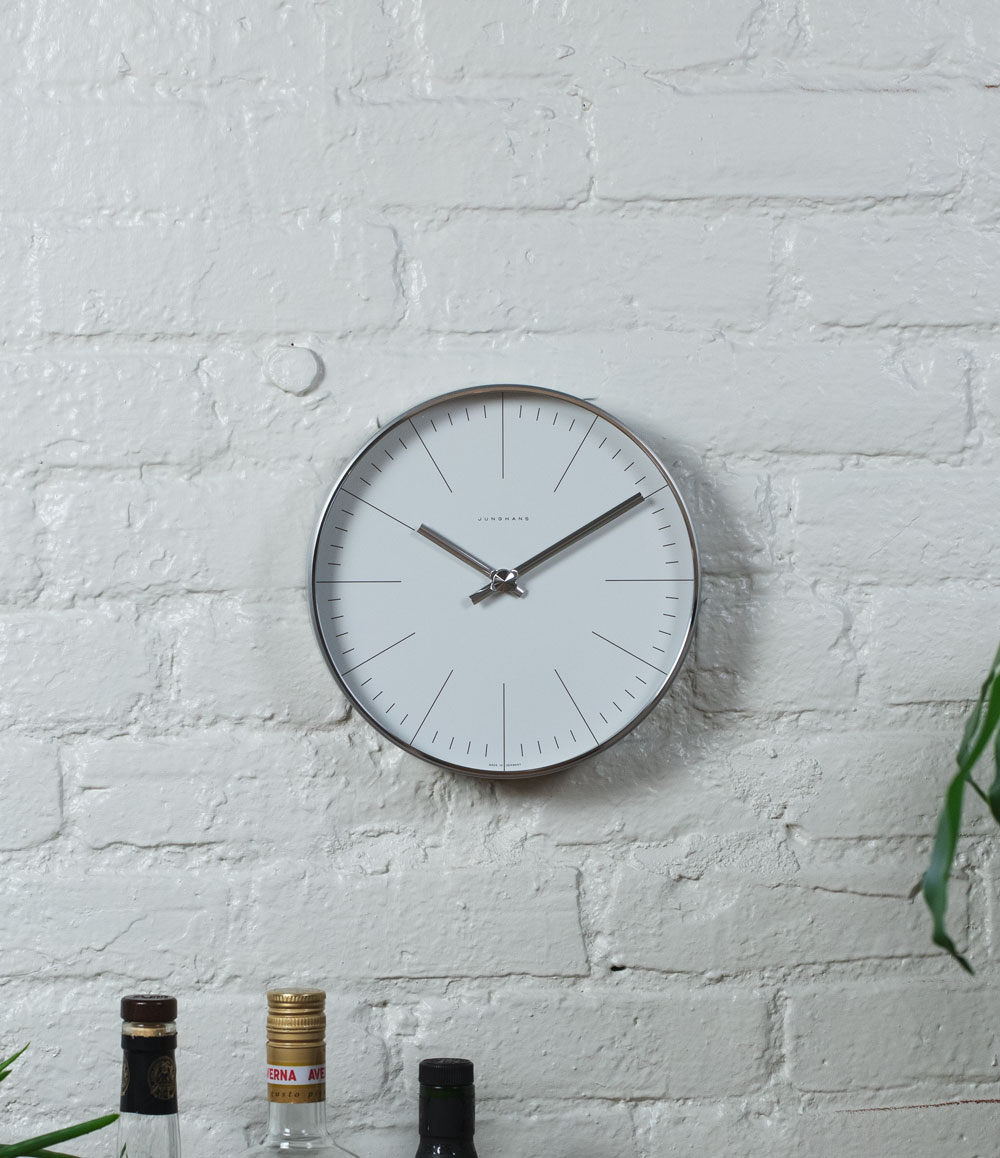 Max Bill 8 Inch Wall Clock