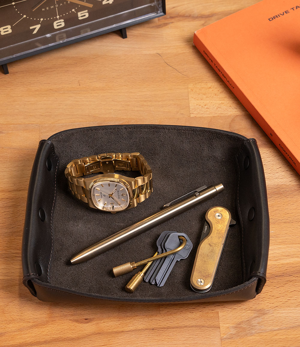 Leather Valet Tray