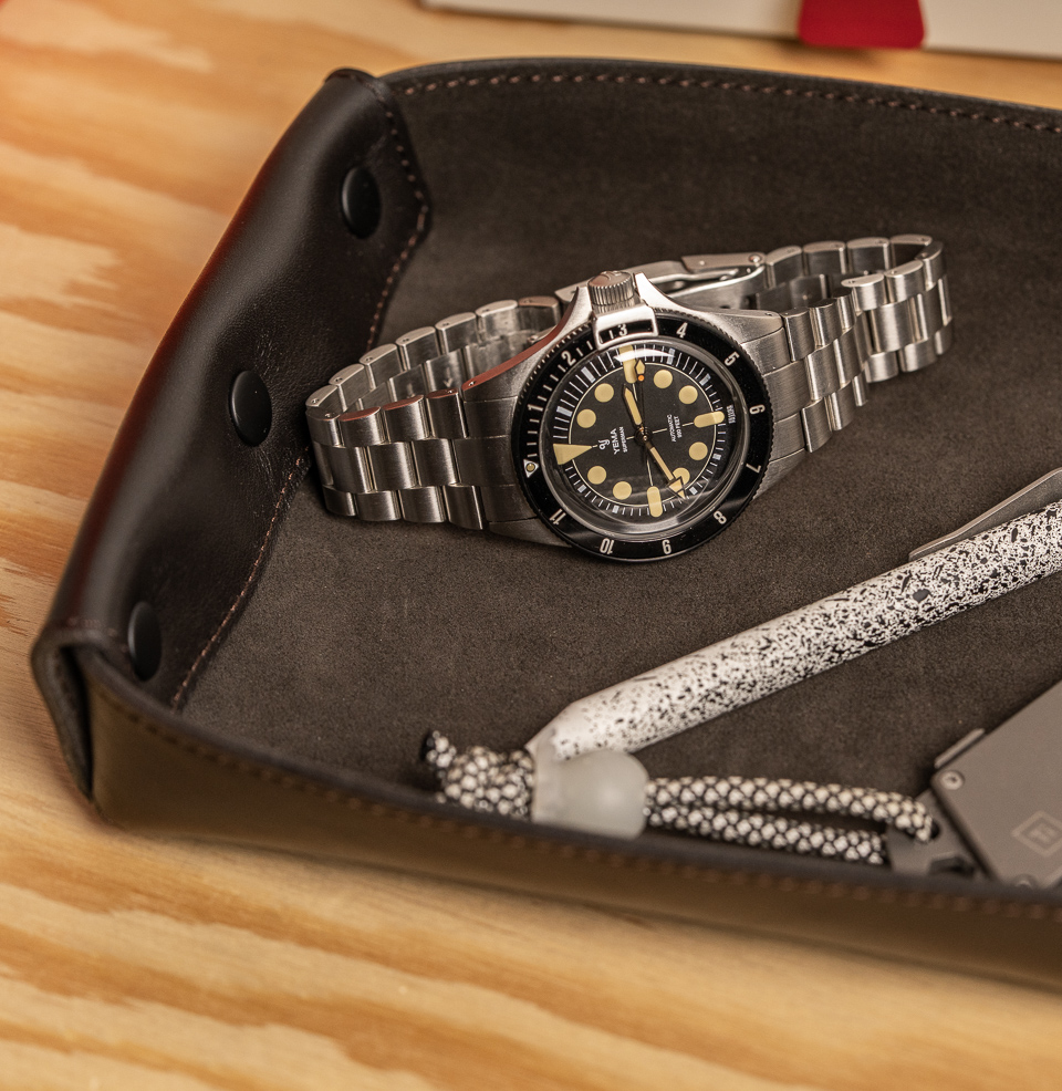 Leather Valet Tray A great place to keep your EDC