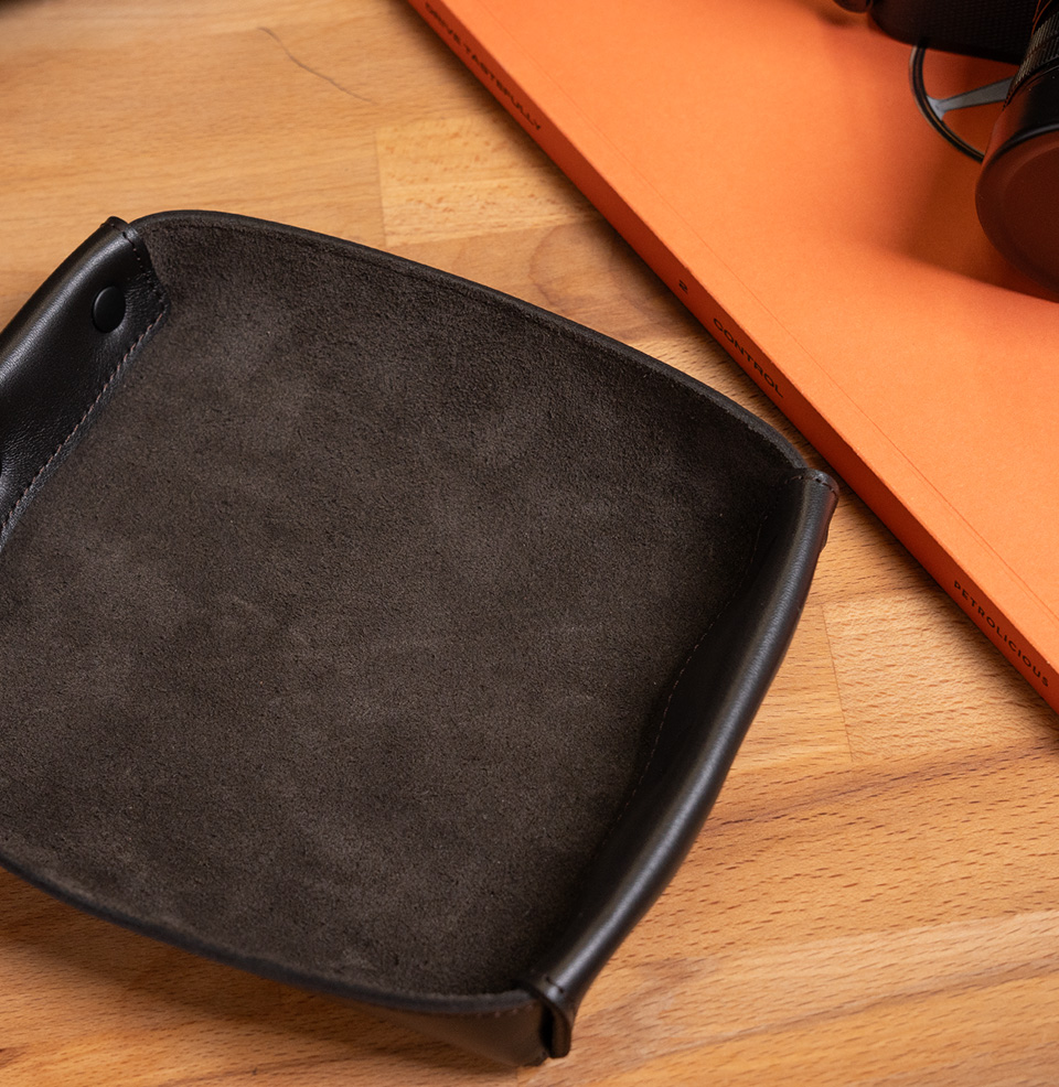 Leather Valet Tray A great place to keep your EDC