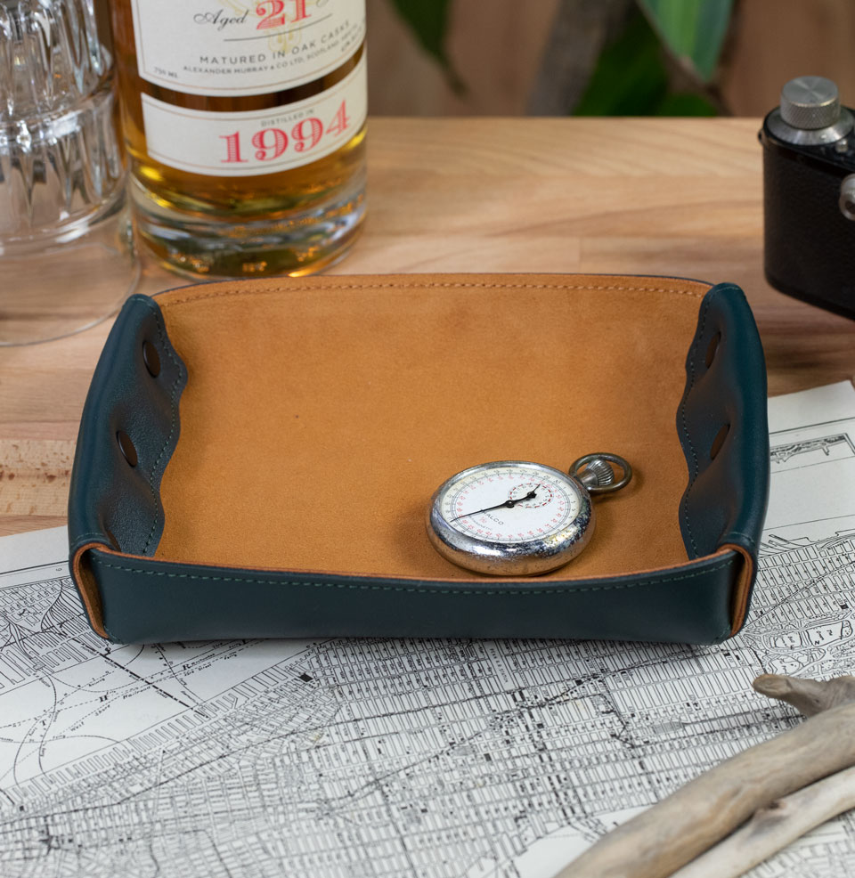 Leather Valet Tray A great place to keep your EDC