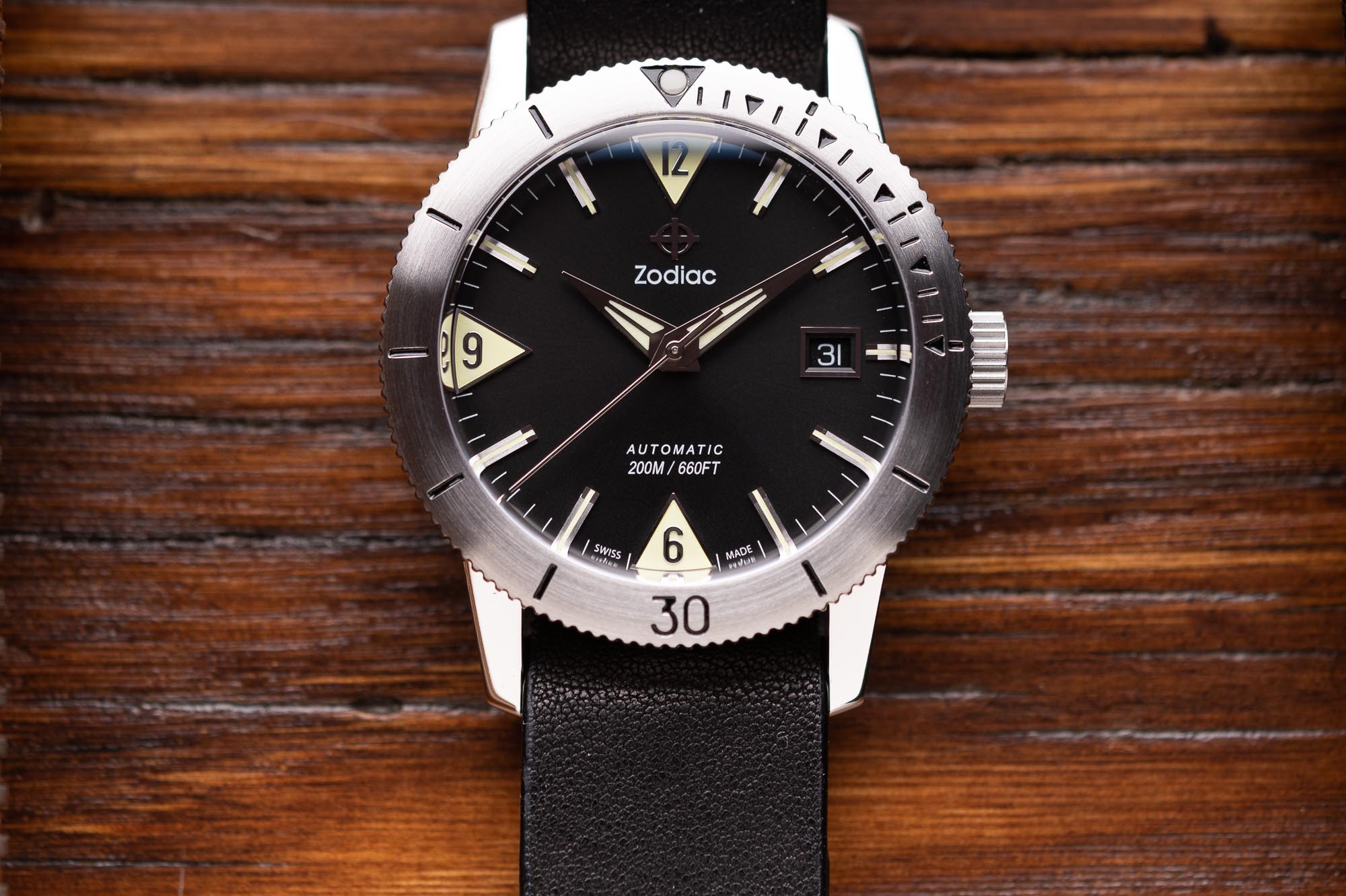 Zodiac Super Sea Wolf 53 Skin Watch – Windup Watch Shop