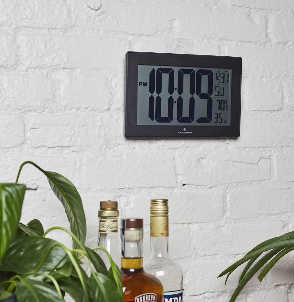 Atomic Digital Clock with Stand Large Display