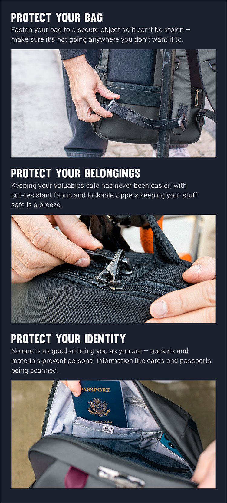 Pacsafe® X 20L anti-theft  backpack