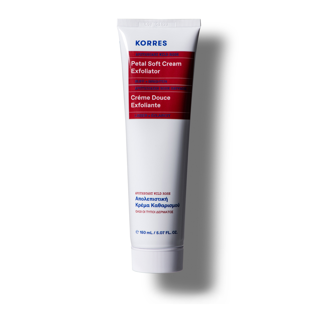 Korres Brightening + Dark Spot Reduction Apothecary Wild Rose Petal Soft Cream Exfoliator