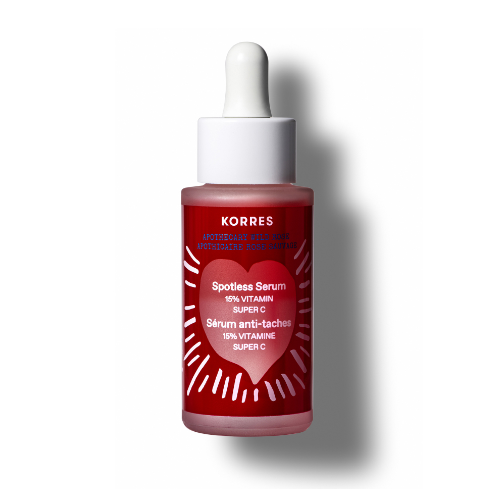 Korres Brightening + Dark Spot Reduction Apothecary Wild Rose 15% Vitamin C Spotless Serum 01