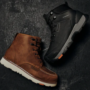 Defined heel work boots sales