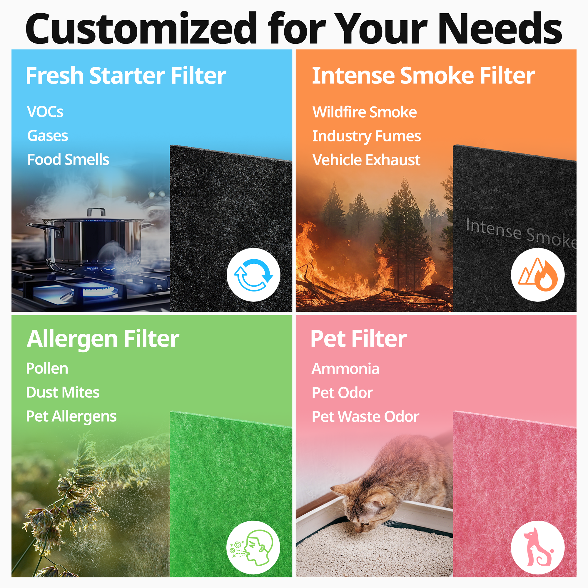Airmega Mighty customized filter options