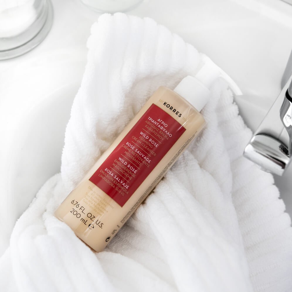 korres wild rose cleanser