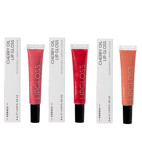 Korres Makeup Cherry Oil Lip Gloss Trio 01
