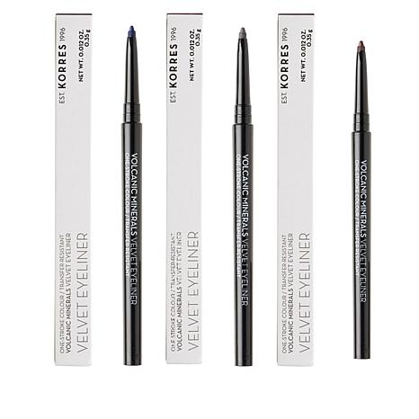 Korres Makeup Velvet Mechanical Eyeliner Trio 01