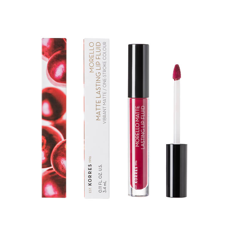 Korres Makeup Fig Morello Matte Lasting Lip Fluid 01
