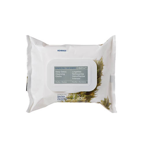 Korres DETOX + CLEANSE Olympus Tea Deep Detox Cleansing Cloths 01