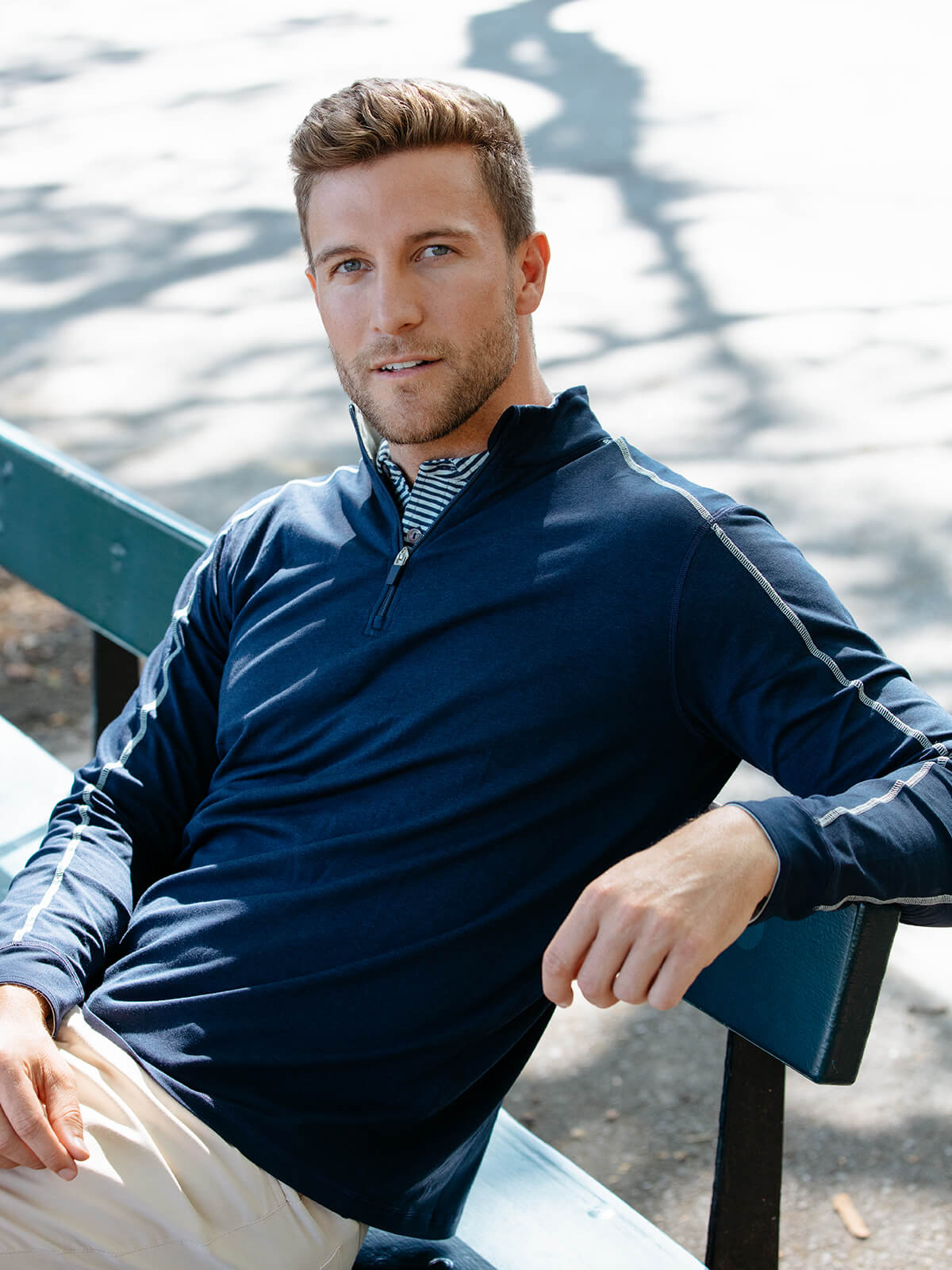 Men's Carrollton Quarter Zip Top Men's Outerwear tasc Performance