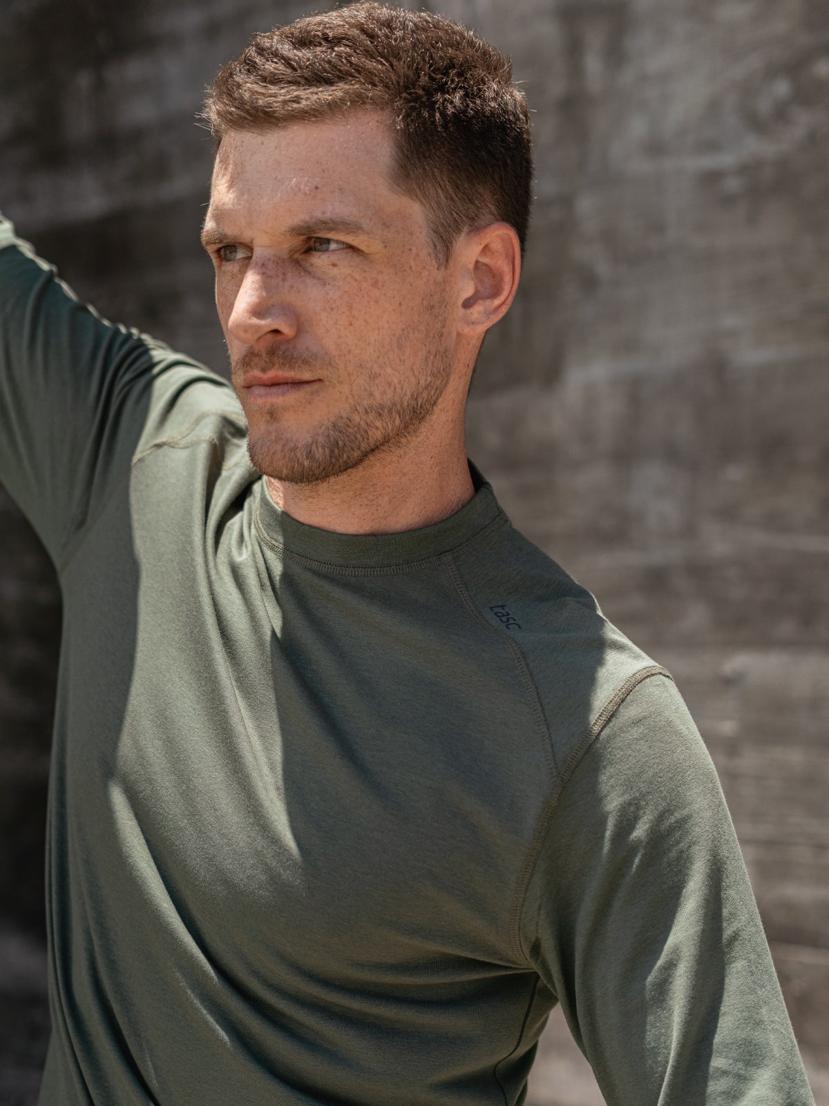 Men's bamboo Carrollton long sleeve t-shirt by tasc Performance