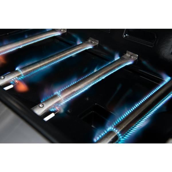 3Burner Propane Gas Grill w/ Ceramic Side Burner (Green)