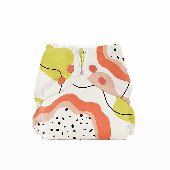 Esembly diaper outer in monstera