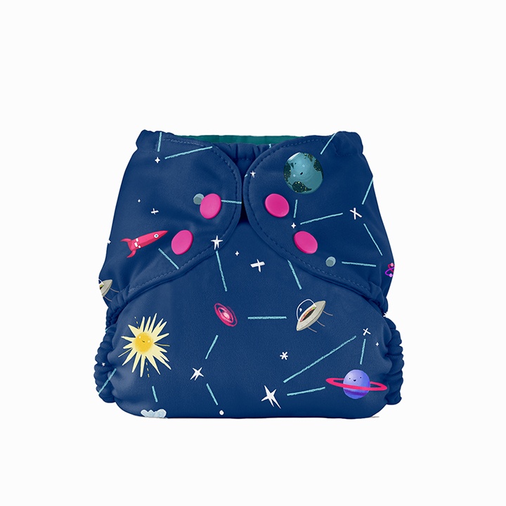 Esembly diaper outer in monstera