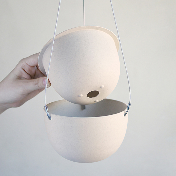 KINTÔ PLANT POT 201 (⌀140 mm/5.5 po) Miniature beige 6