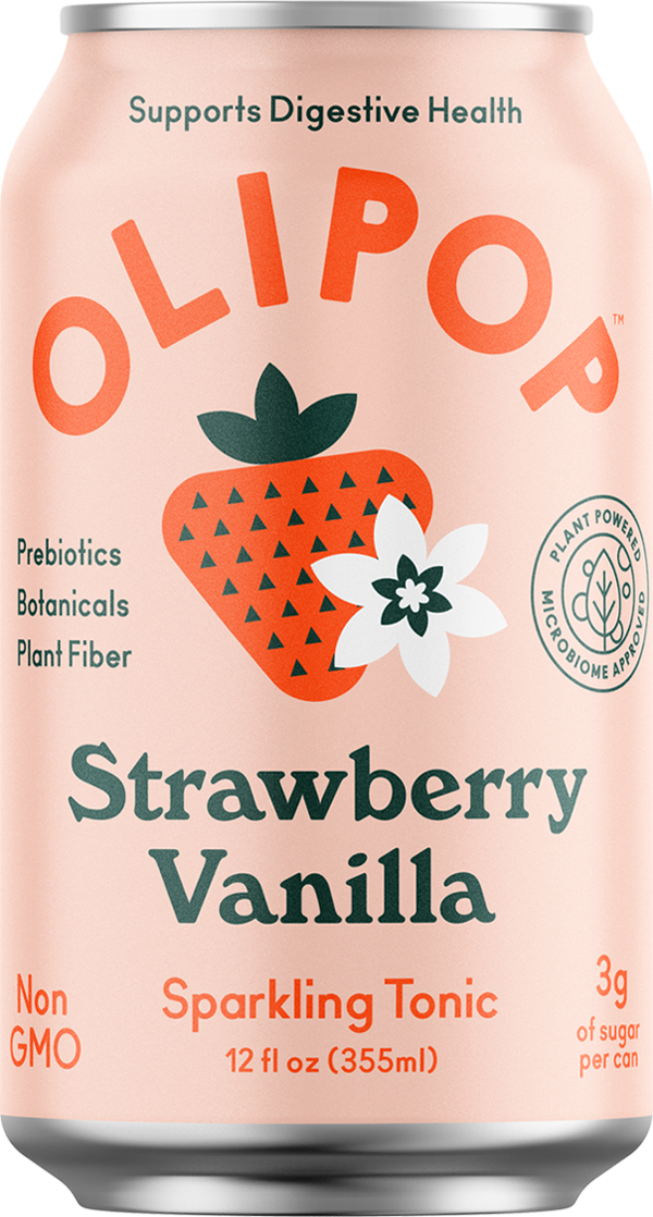 Olipop Soda Strawbery can