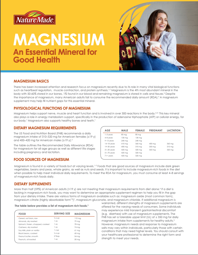 Magnesium: An Essential Mineral for Good Health