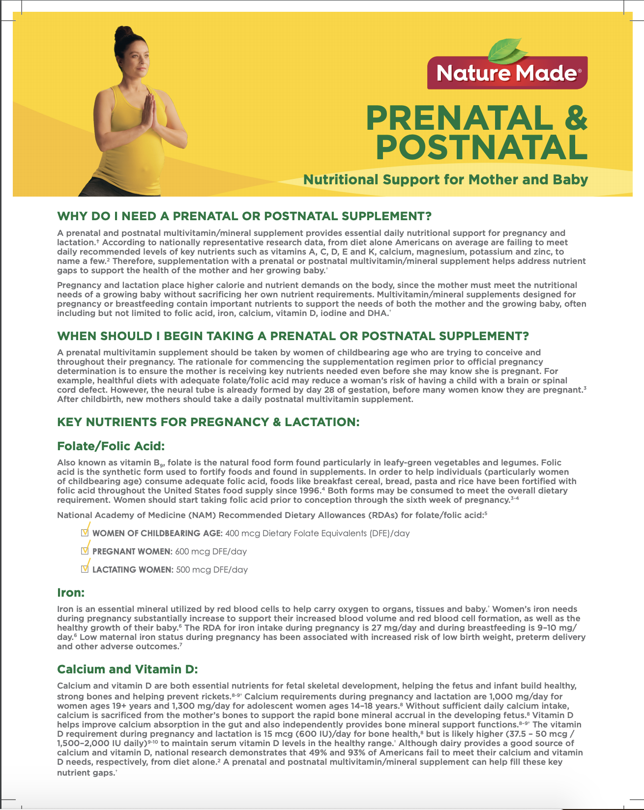 Prenatal & Postnatal—Daily Nutritional Support for Mother and Baby