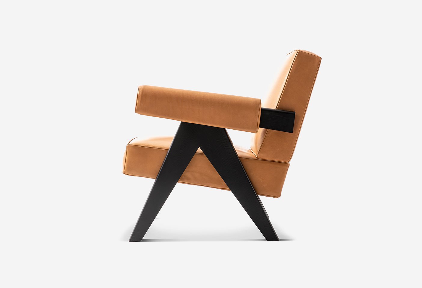 Capitol Complex Armchair designed by Pierre Jeanneret produced by Cassina. Photo c/o Cassina.