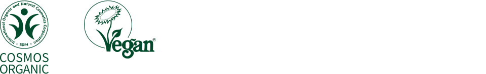 Certified Organic by German BDIH, Vegan certified by the Vegan Society, UK