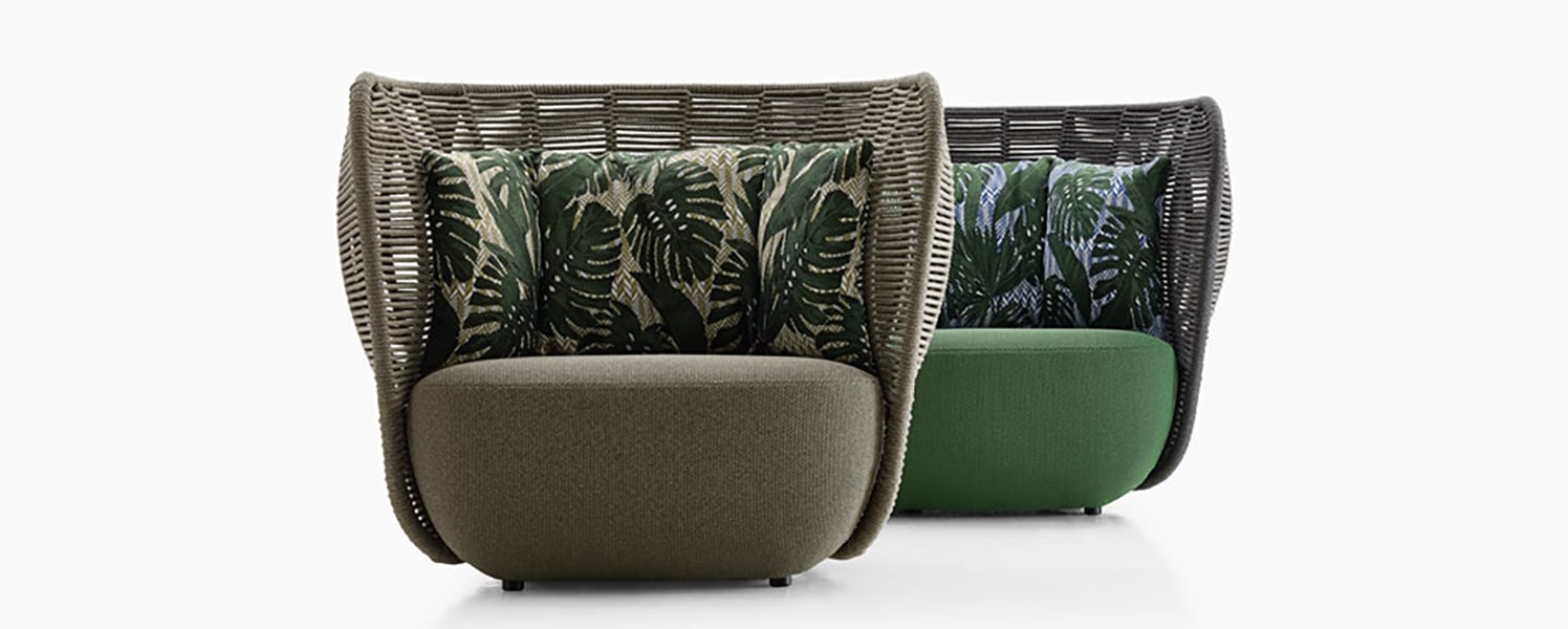The Bay outdoor sofa collection by Doshi Levien for B&B Italia. Photos c/o B&B Italia. 