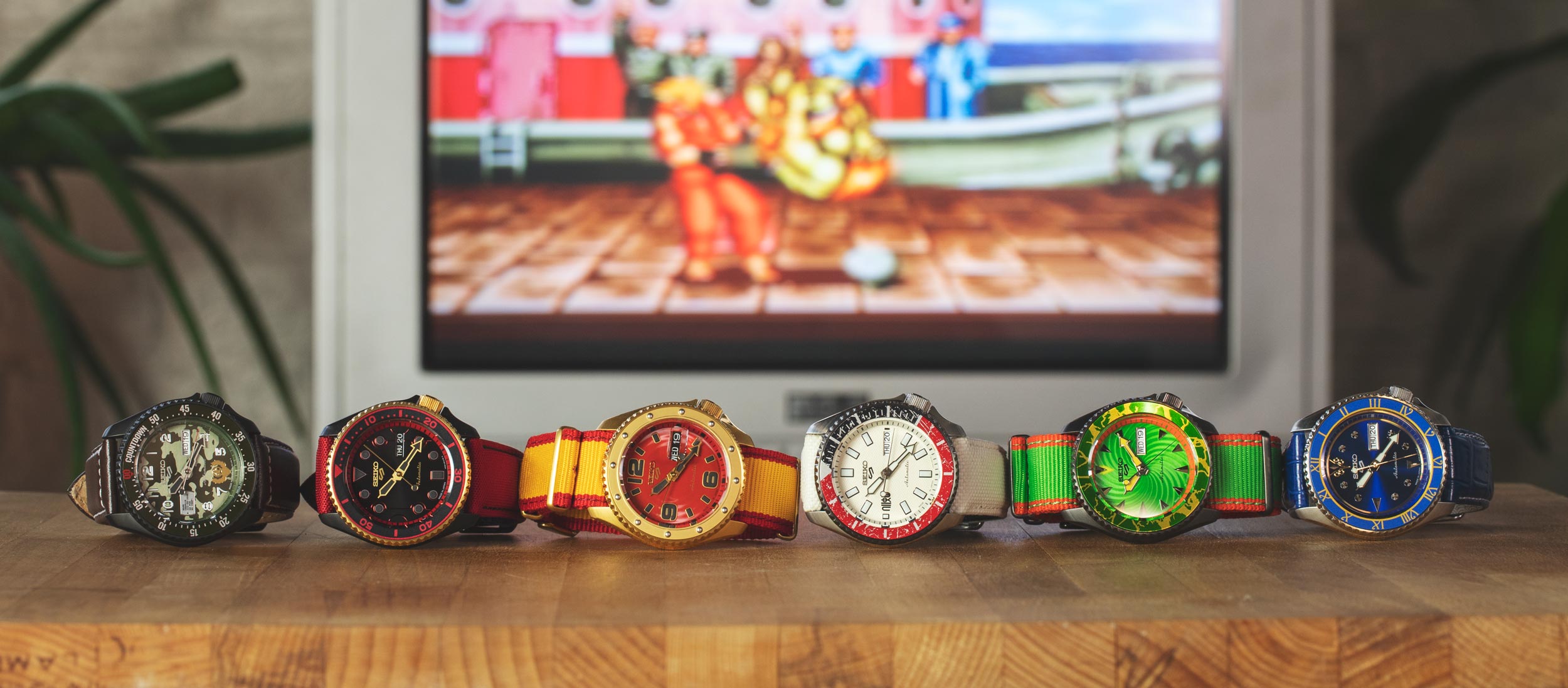 Introducing the Seiko 5 Sports Street Fighter V Limited Editions – Windup  Watch Shop