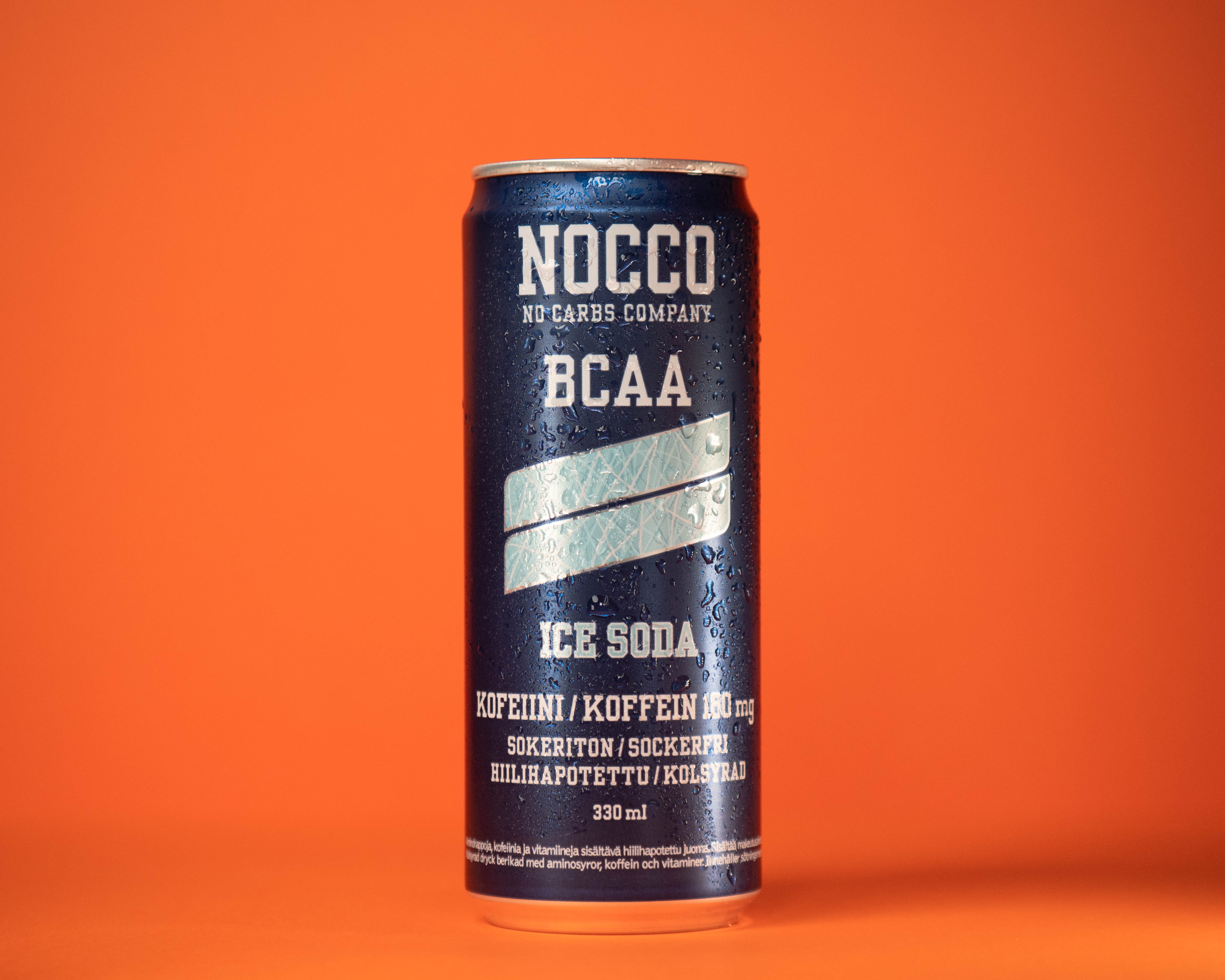 Nocco Ice soda BCAA can