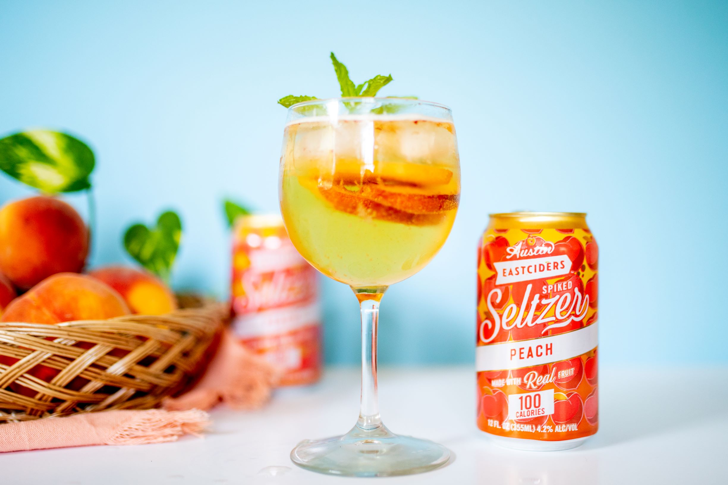 Peach White Wine Spritzer Austin Eastciders