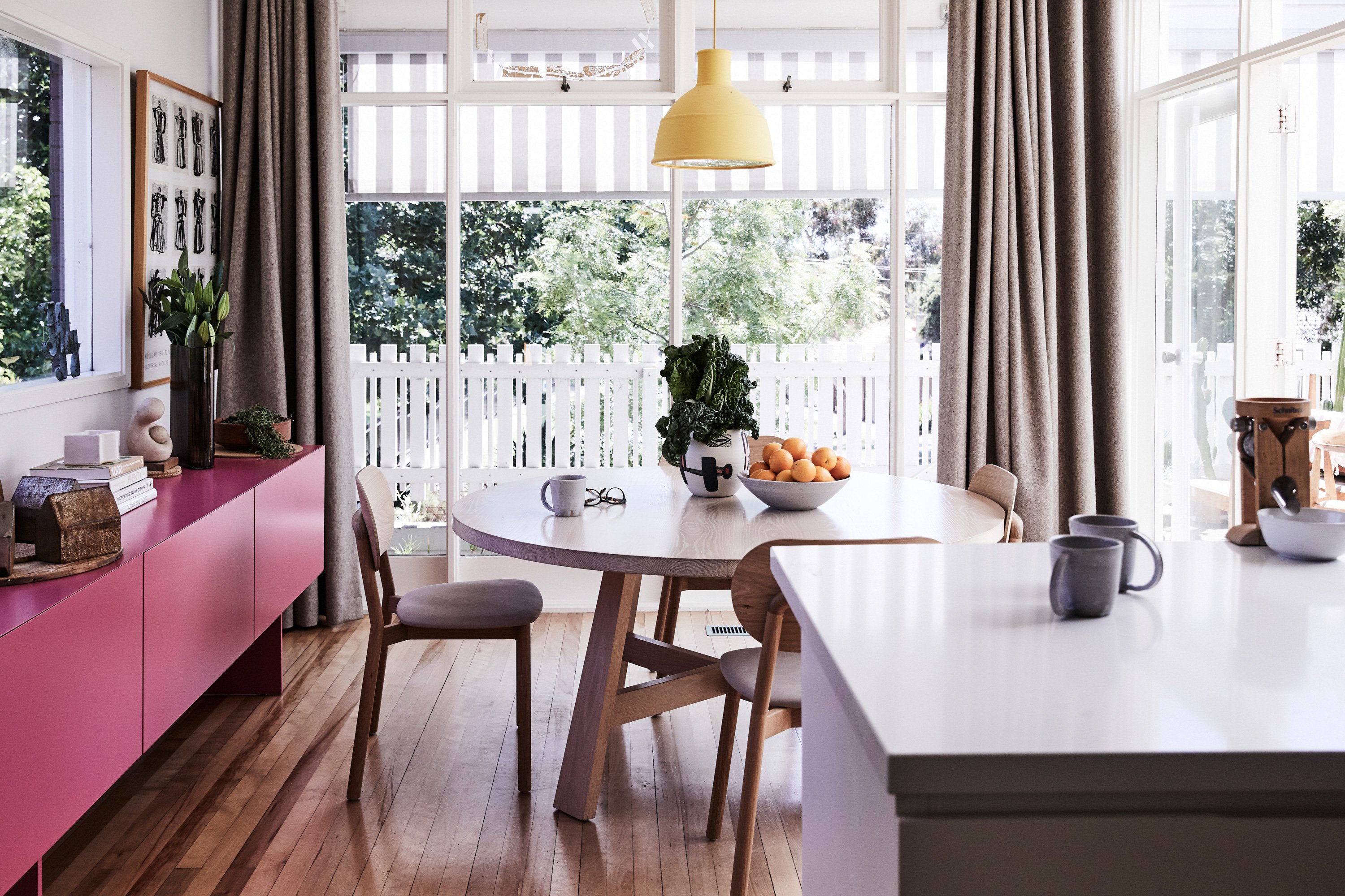 Mist Vase, McKenzie Dining Chair, Flynn Table, Violet Mug, Trade the Mark Vase + Violet Bowl 